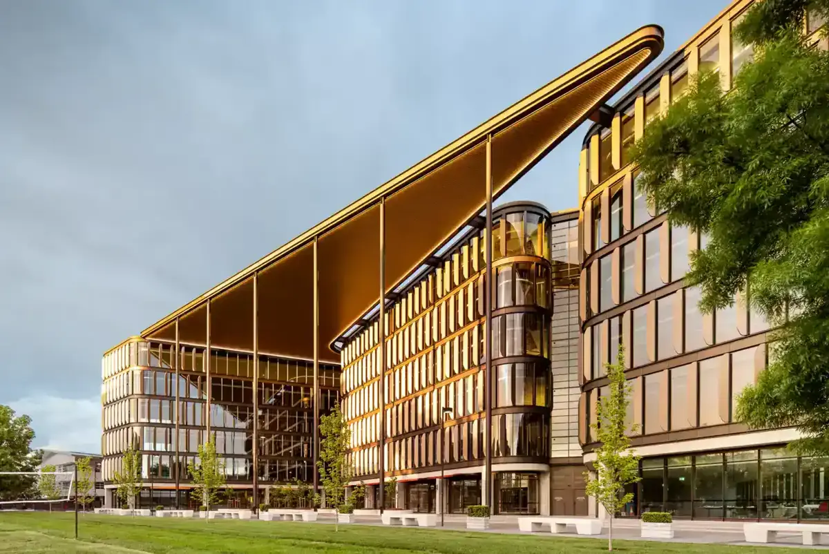 Construction professionals collaborating on site